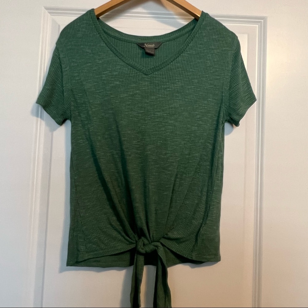Green tie t-shirt